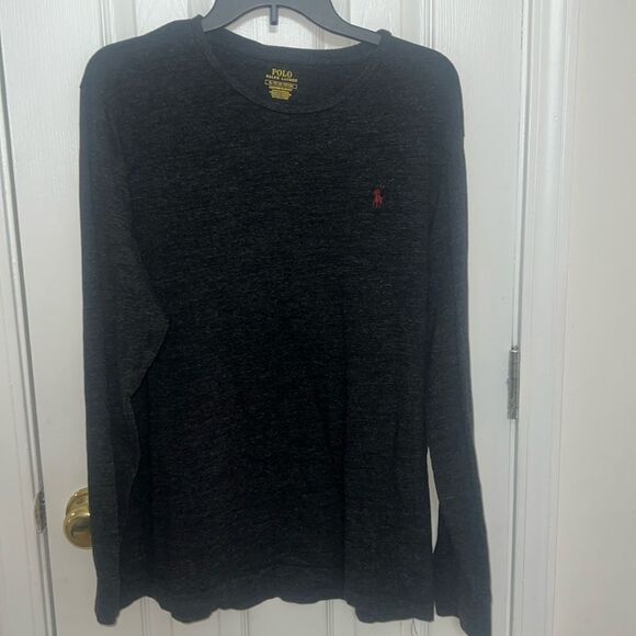 Polo by Ralph Lauren Men's Black Long Sleeve Shirt - Picture 1 of 5